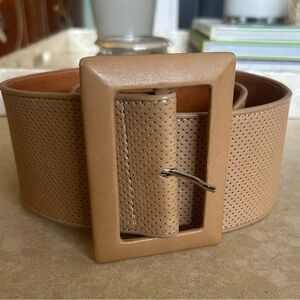 Claudio Orciani High Waisted belt 3" Tan Camel Size 75 Small